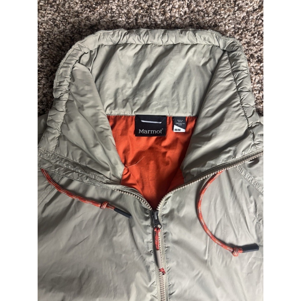 Marmot‎ Men's Tan&Orange Soft Shell Pullover Puffer Jacket Coat Windbreaker Med - Picture 6 of 8